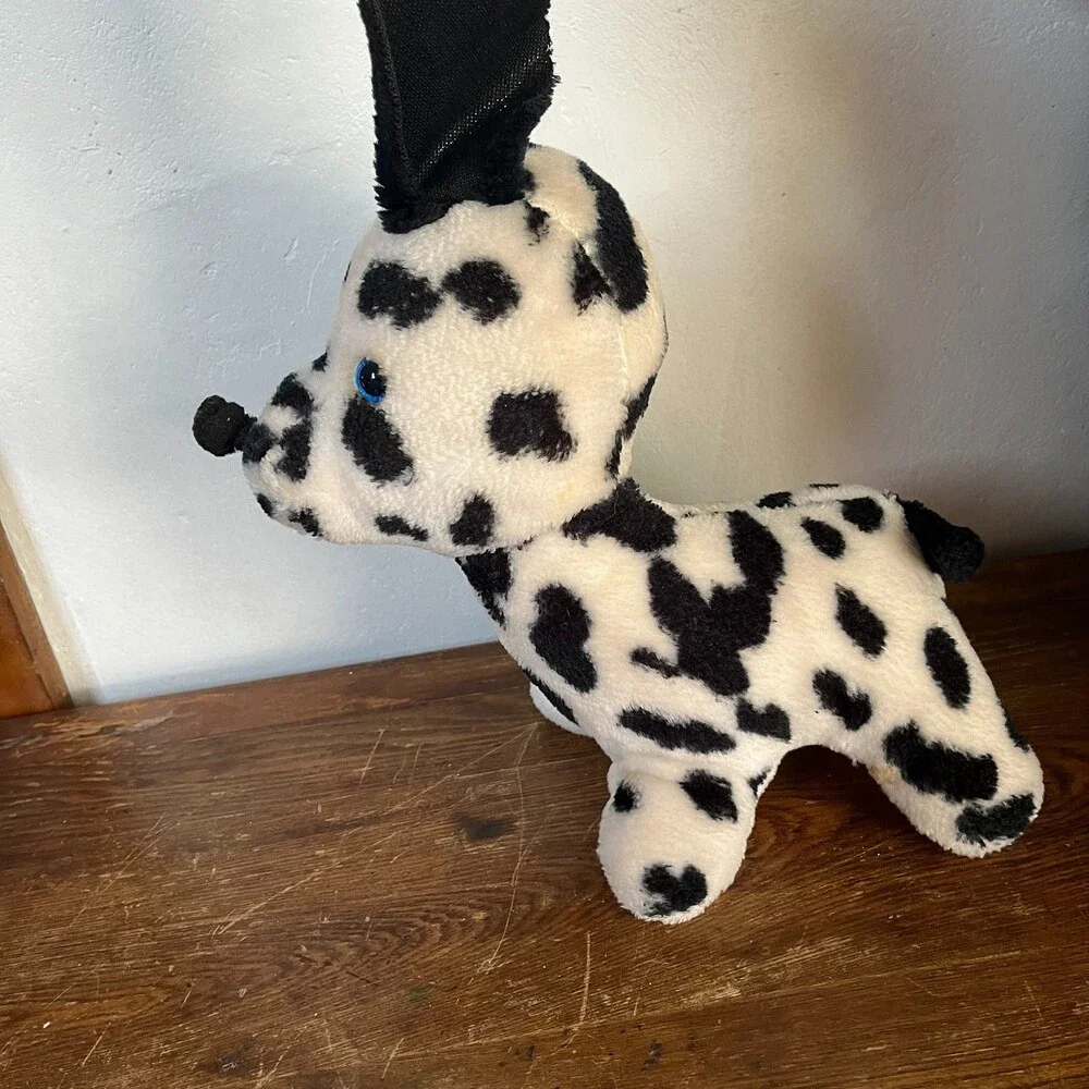 VTG 80s Dalmatian Plush Dog Carnival Fair Prize 12